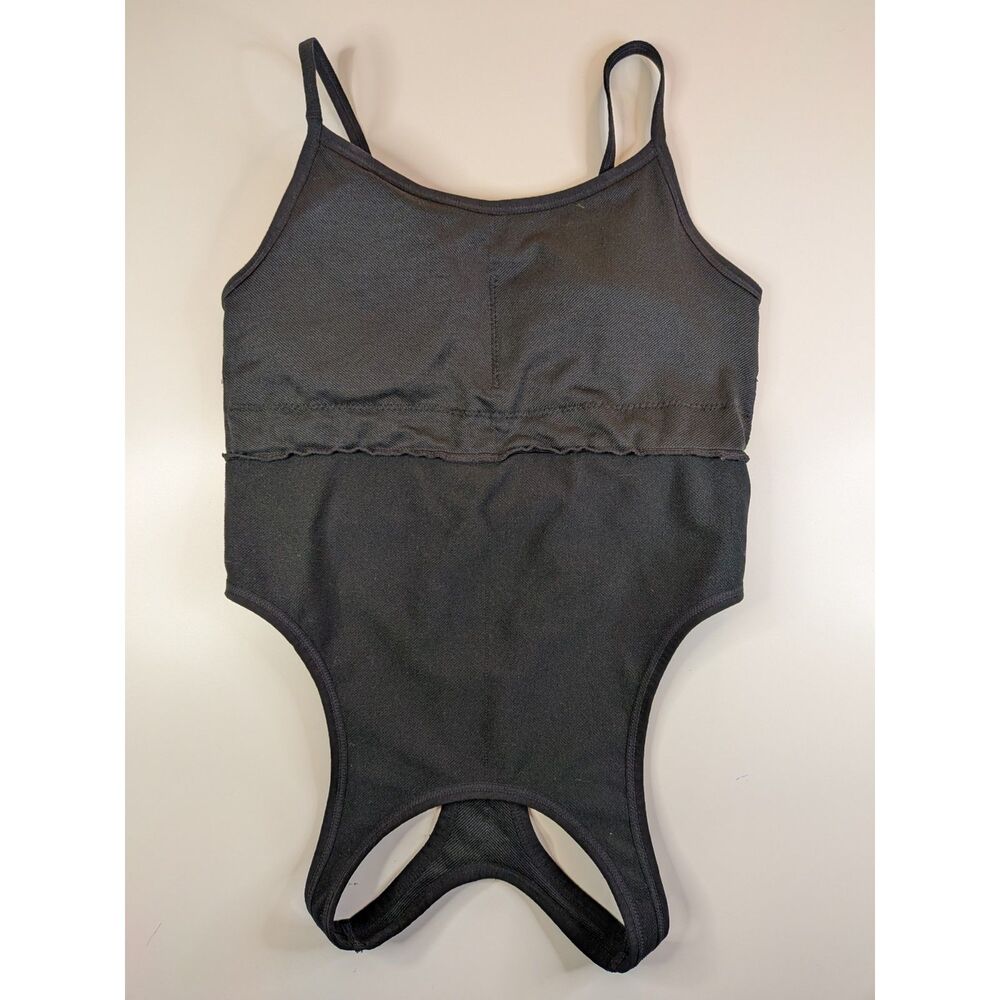 JoyLab Women’s Small Black Cutout Strappy Bodysuit Stretch Athletic
